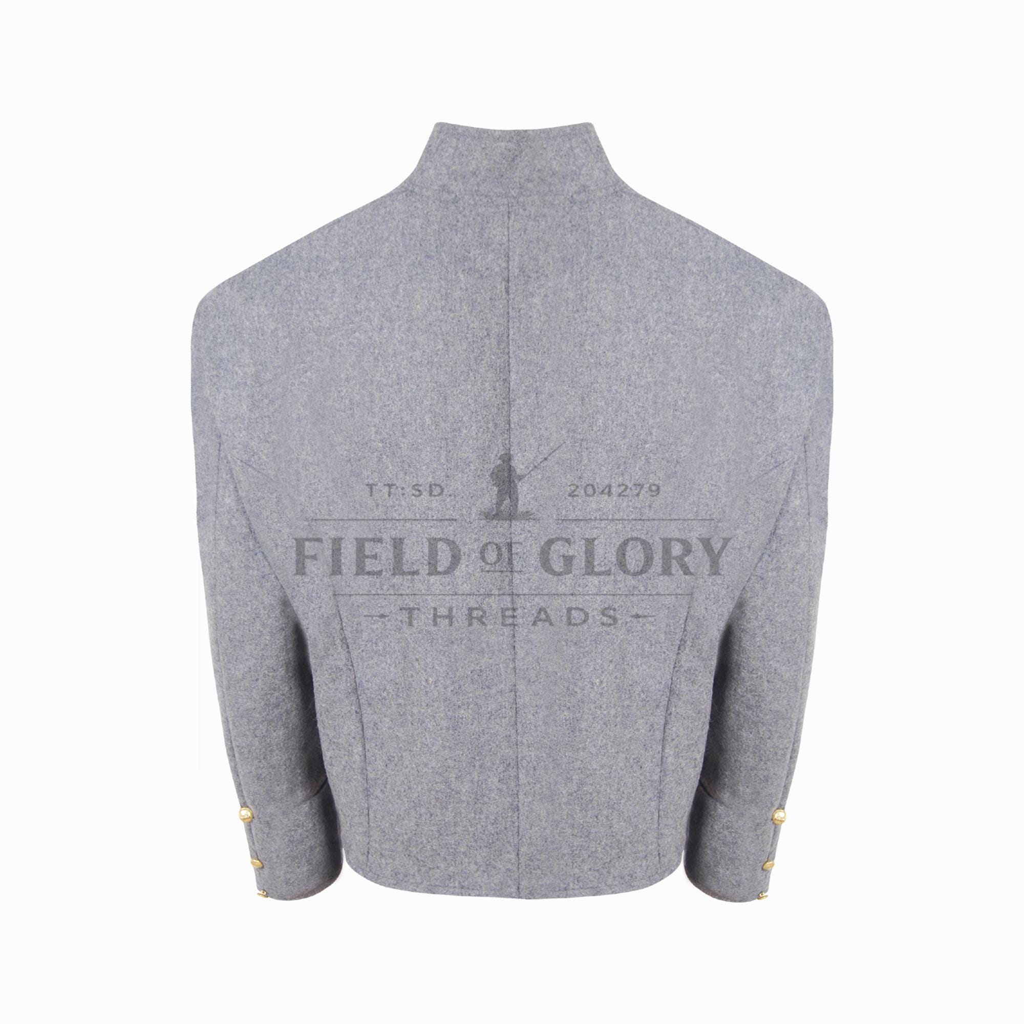 Chaqueta Réplica Confederada CSA – Guerra Civil Americana, Botones Grandes X6, Repro, Talla Grande