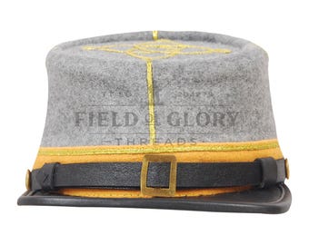 Kepi confederato in lana grigia – Riproduzione autentica della Guerra Civile