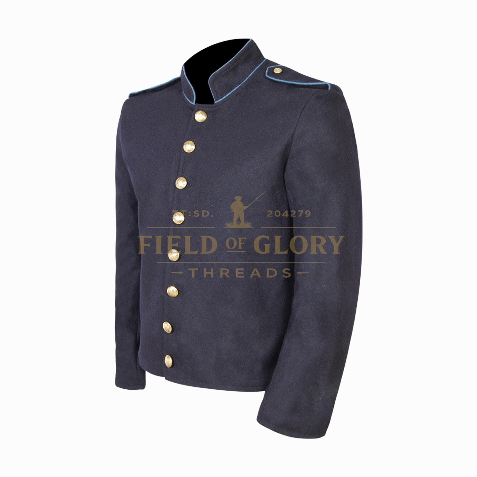 Union Shell Civil War Union Shell Jacket Infantry With Shoulder Straps & Sky Trim ...