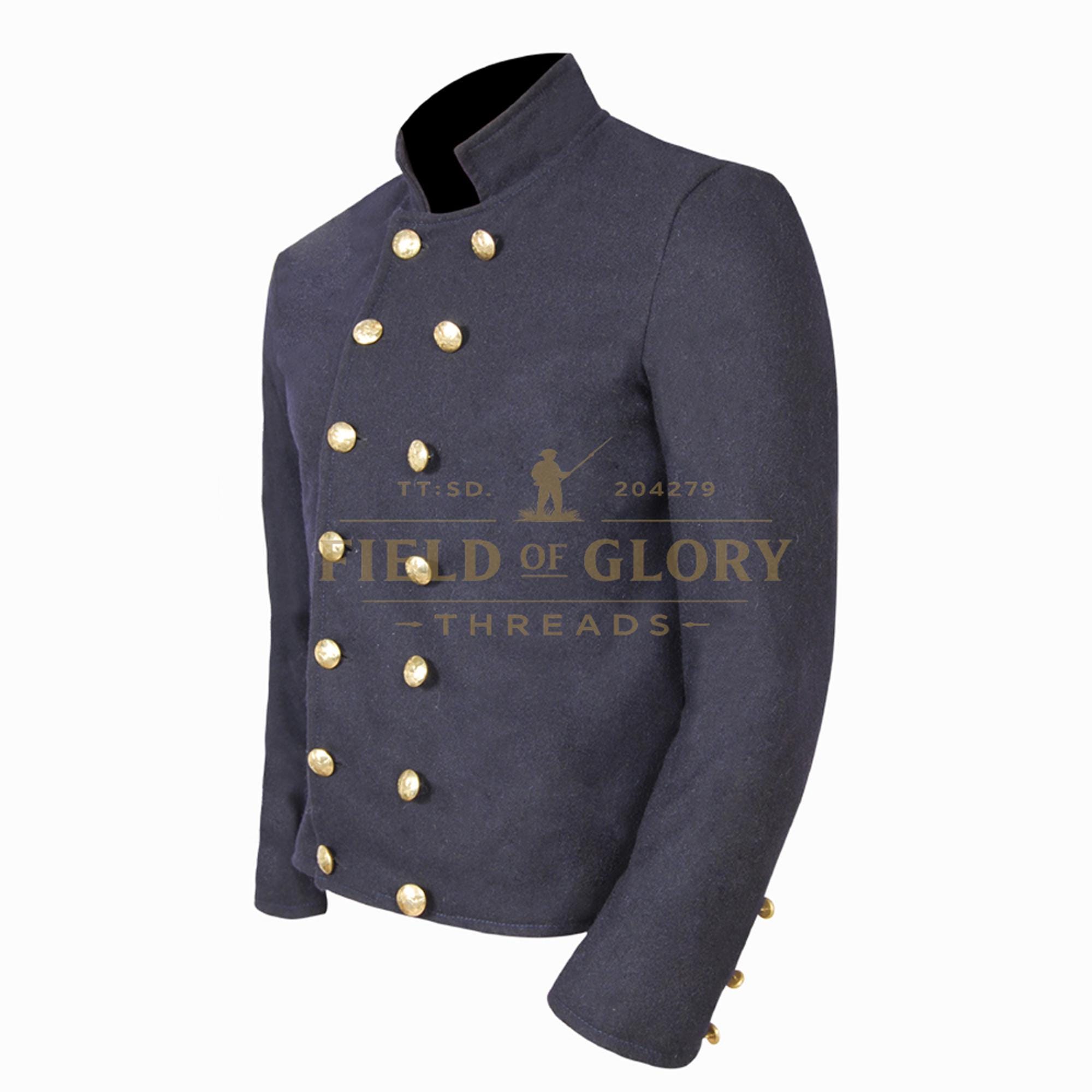Navy Shell Jacket Design US Civil War Union Navy Shell Jacket Double Breasted Wool Coat All ...