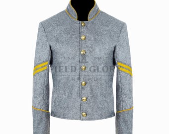 U.S. Civil War Cavalry Corporal Shell Jacket with Yellow Trim – Available in All Sizes