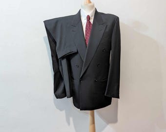 30s vintage 3Peace suit スーツ Ciglet mens-1930s-gray-plaid-3-piece-