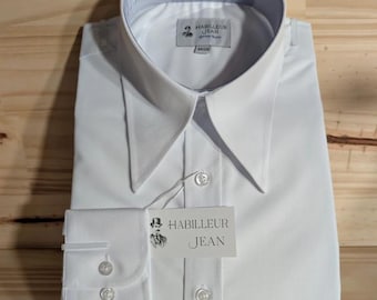 Spearpoint Collar white shirt