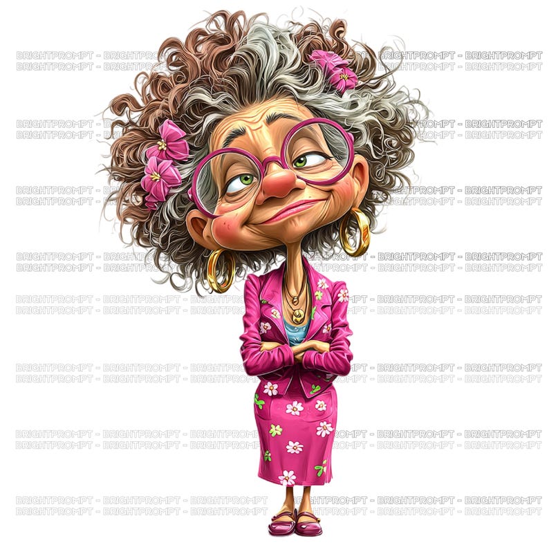 Funny Grandma Clipart Bundle, Quirky Granny PNG Graphics - Etsy