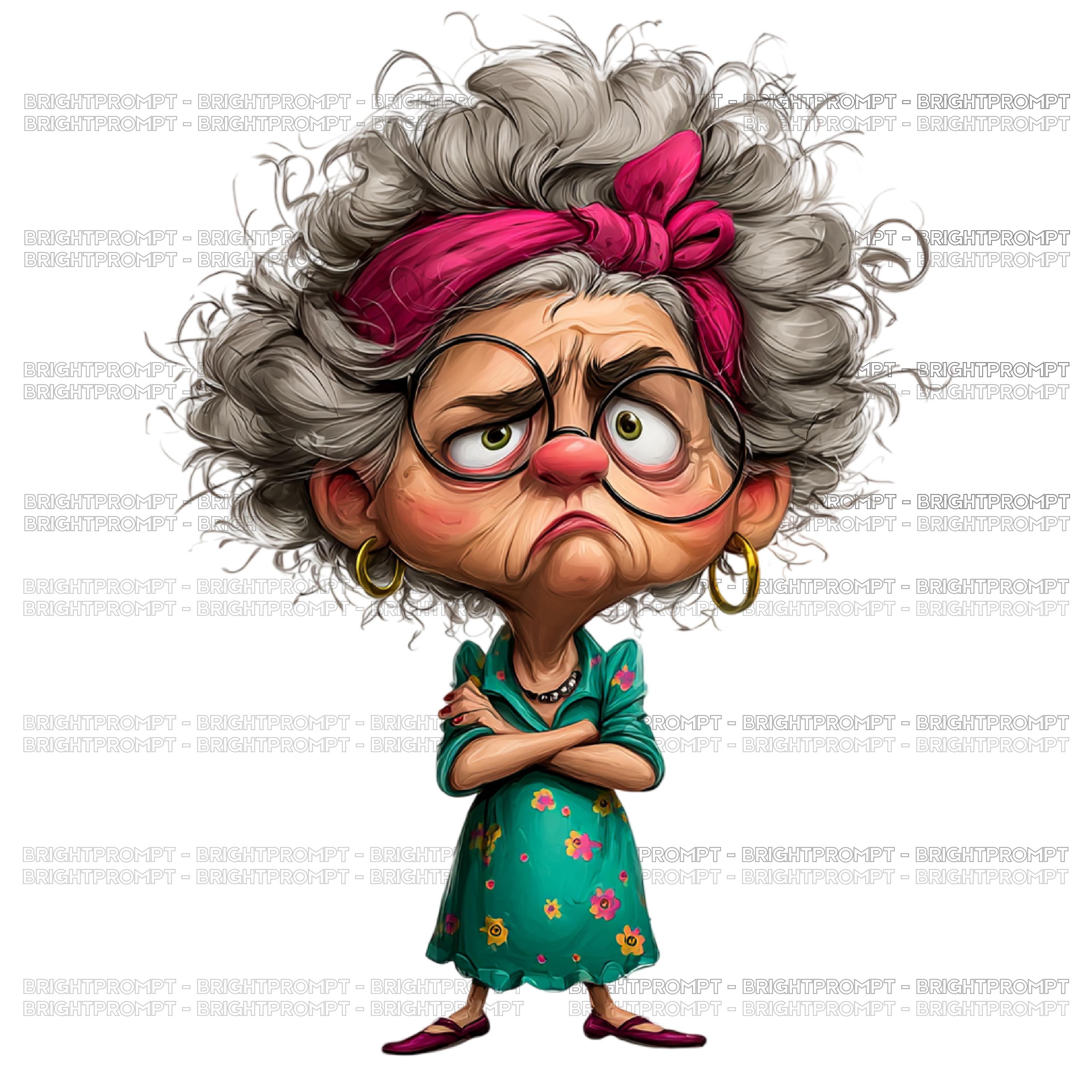 Funny Grandma Clipart Bundle, Quirky Granny PNG Graphics - Etsy