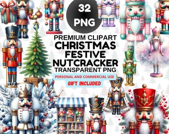 クラシックなくるみ割り人形の兵隊のクリップアート、ビンテージのクリスマスおもちゃのPNG画像、ホリデーグラフィック