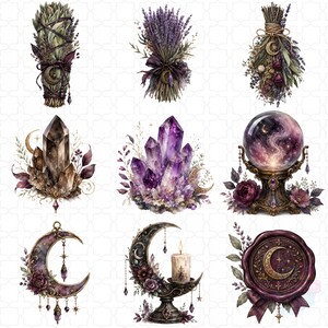 Gothic Apothecary Witch Clipart Bundle, Potion Bottles, Dark Botanical PNG, Mystical Stationery with 40 PNG files featuring potion bottles, spell books, candles, crystals, dark botanicals, moon magic, black florals, ravens, and mystical stationery elements.
gothic clipart, witch clipart, apothecary png, potion bottle png, dark botanical, mystical png, spell book png, witchy stationery, gothic journal, moon magic png, crystal clipart, gothic floral png, digital download