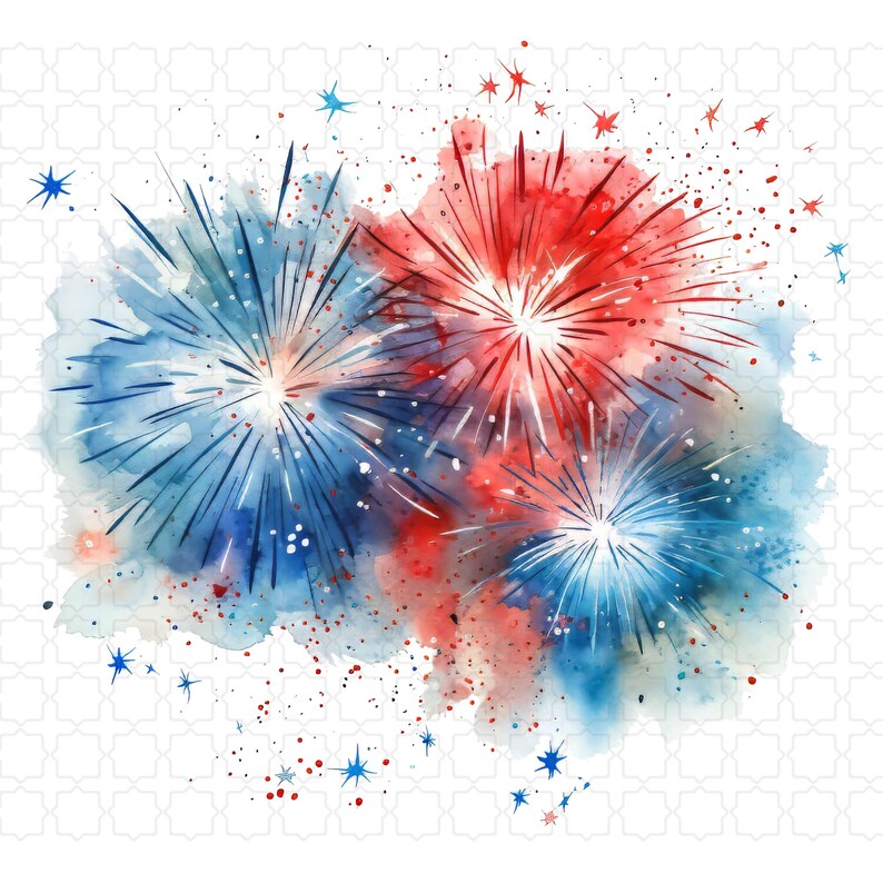 50 PNG Patriotic Firework Graphics | 4th of July Fireworks Clipart ...