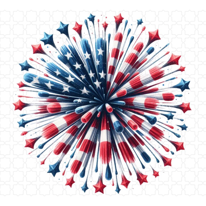50 PNG Patriotic Firework Graphics | 4th of July Fireworks Clipart ...