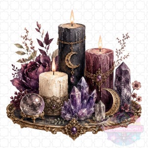 Gothic Apothecary Witch Clipart Bundle, Potion Bottles, Dark Botanical PNG, Mystical Stationery with 40 PNG files featuring potion bottles, spell books, candles, crystals, dark botanicals, moon magic, black florals, ravens, and mystical stationery elements.
gothic clipart, witch clipart, apothecary png, potion bottle png, dark botanical, mystical png, spell book png, witchy stationery, gothic journal, moon magic png, crystal clipart, gothic floral png, digital download