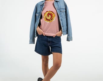 ライトニング ドラゴン Tシャツ: ユニセックス ソフトコットン サンダー グラフィック Tシャツ