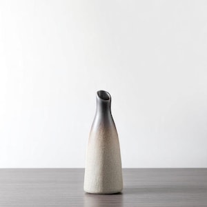 Mini Ceramic Vase | Japanese Flower Pot | Rough Pottery Table Vase | Zen Decor | Chinese Style Copper Finish | Wabi Sabi Home Decoration