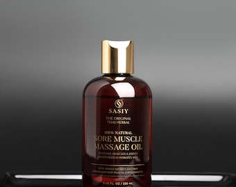 Thai Herbal Massage Oil: Natural Muscle Relief with Plai & Eucalyptus