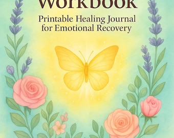 Healing Journey: Trauma Recovery Workbook & Self-Therapy Guide PDF | Printable Journal for Emotional Wellness