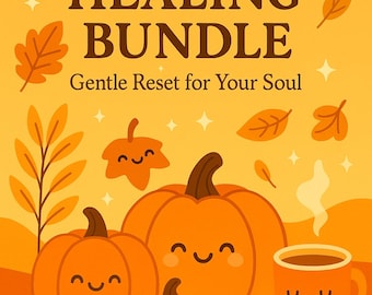 Autumn Healing Bundle: Mindfulness Journals, Shadow Work, Self-Care Cards & Emotional Check-In PDF
