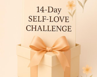 14-Day Self-Love Challenge | Printable Journal with Affirmations & Prompts | Digital Self-Care | Healing PDF Download