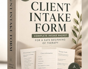 Intakeformulier therapie cliënt pdf | Intakepakket therapeut | Adviesformulieren | Afdrukbare praktijk voor geestelijke gezondheidszorg