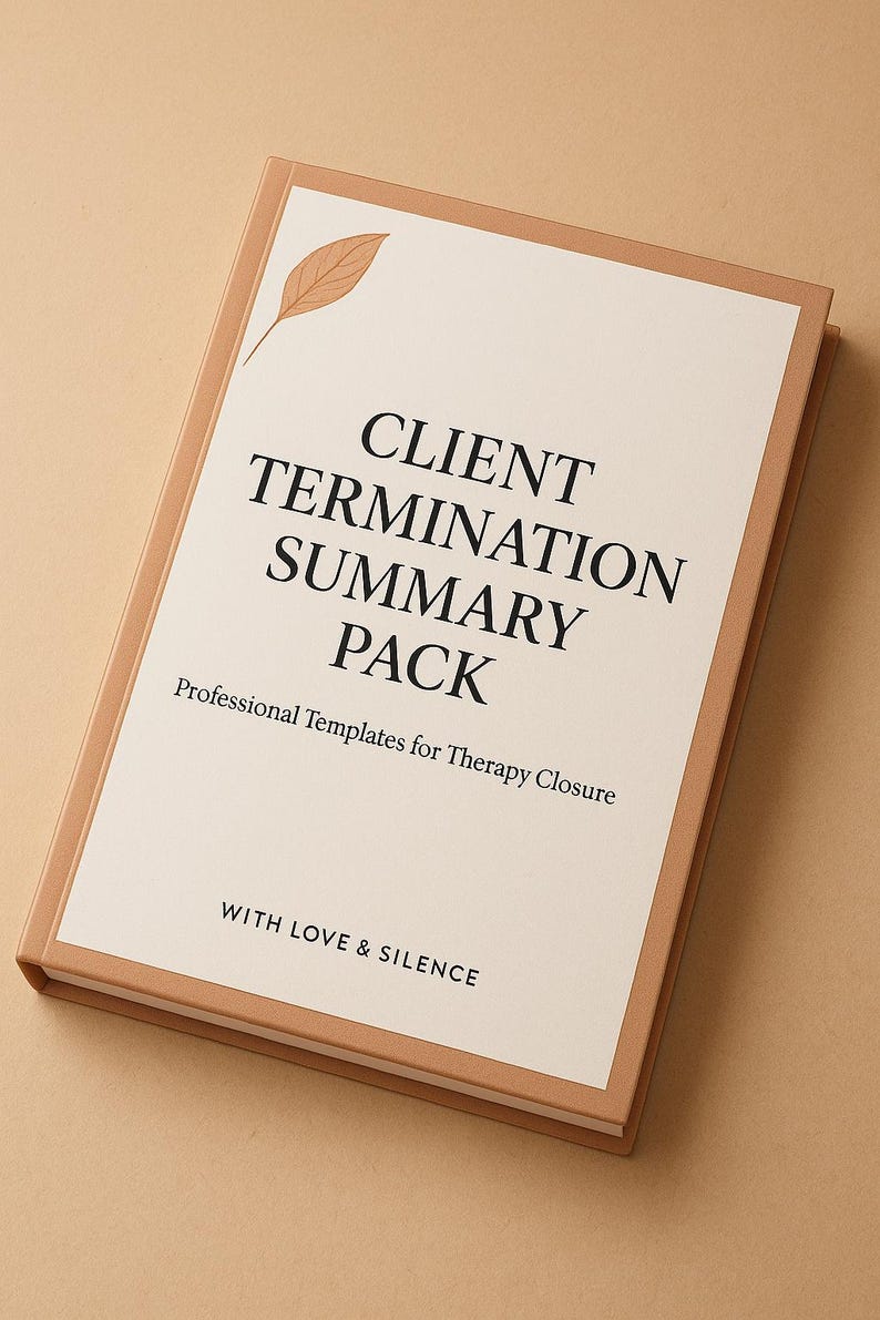 Client Termination Summary Pack | Therapy Termination Templates ...