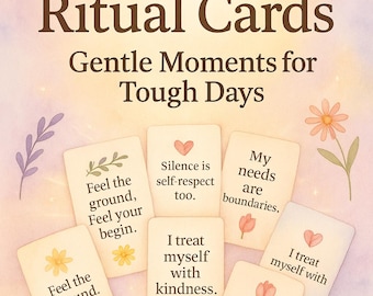 Empowering Women's Self-Care Affirmation Cards: Printable PDF for Mental Wellness & Mindfulness