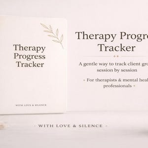 Therapy Progress Tracker for Therapists | Trauma-Informed Progress Tracking & Gentle Reflection Tool (PDF)