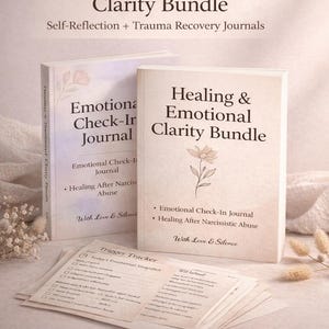 Healing & Emotional Clarity Bundle | Narcissistic Abuse Recovery Workbook | Self-Care Journals PDF