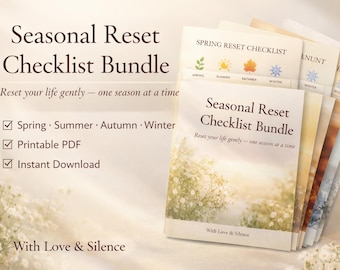 Seasonal Reset Checklist | Self Care Planner (Printable PDF)