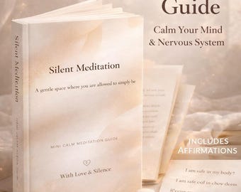 Silent Meditation PDF | Guided Affirmations & Reflection (Digital Download)