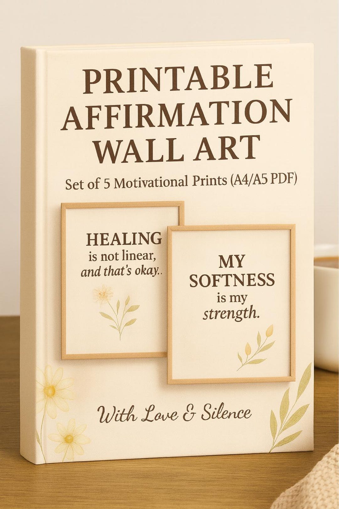 Printable Affirmation Wall Art | Minimalist Positive Quotes | Self-care ...