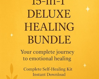 15-in-1 Digital Self-Healing Bundle: Printable Journals, Therapy Worksheets & Recovery Workbooks