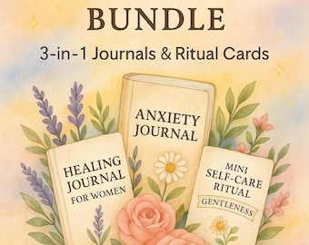 Self-Esteem Workbook Bundle: Confidence & Emotional Healing (PDF Download)