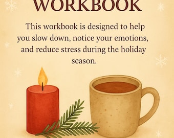 Holiday Anxiety Workbook | Printable Journal for Stress Relief, Self-Care & Calm Holidays (PDF Download)
