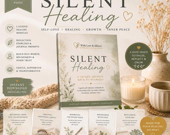 Silent Healing Workbook | Self-Love, Inner Child, Shadow Work (PDF Download)