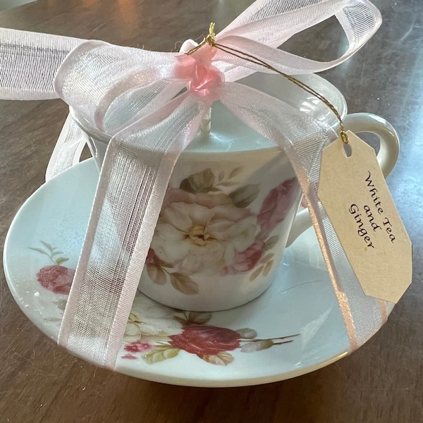 Tea Cup Candles Etsy