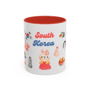 Koreanische Kultur Kaffeebecher | Einzigartiges Geschenk für koreanische Kultur-Liebhaber | Niedliche Südkorea Ästhetische Kaffeetasse|Korea Fan Geschenkidee