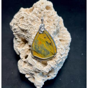 Nellite Pietersite Pendant, Wire Wrapped Pendant, Pietersite Gemstone