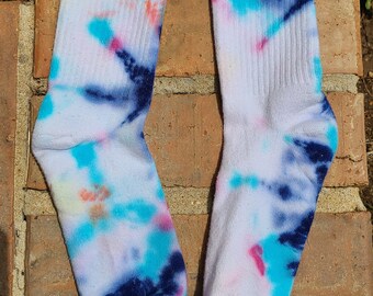 Tie dye socks carnival colors golf unique uniform statement unique style non-traditional self-care gift graduation fathers day appreciation