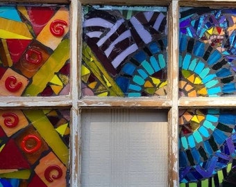 Vintage window mosaic