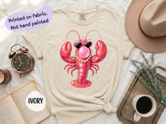 Lobster Shirt, Funny Beach Shirt, Coastal Graphic Tee, Summer Vacation Shirt, Comfort Colors 1717, Beach Lover Gift for Women, Lobster Tee