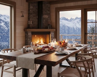 Live Edge Dining Table, Solid Wood Kitchen Tables, Modern Dinner Room Tables