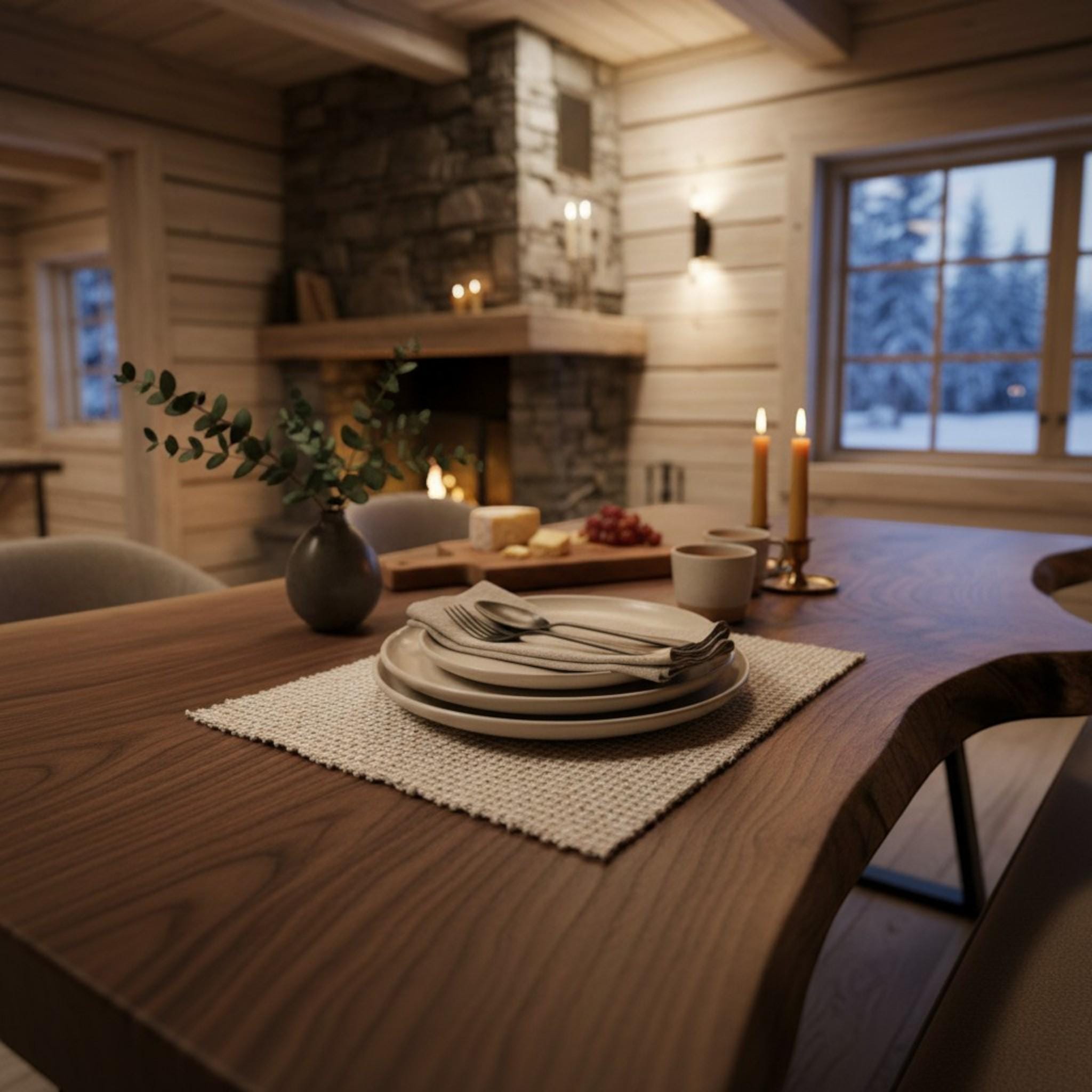 Solid Walnut Live Edge Dining Table | Custom Natural Wood Furniture - Etsy
