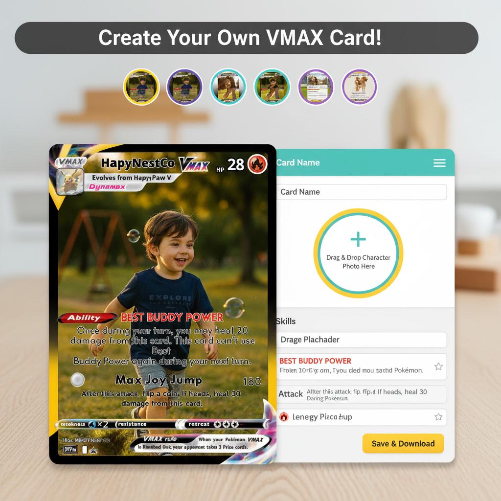Custom Pokmon Card, VMAX Pokmon Card Canva Template, Pack of 03 Cards to Make  Your Personalized Character, One Piece Tcg, Printable Cards - Etsy Canada