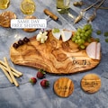 Personalized Olive Wood Charcuterie Board, Cutting board, Rustic Cheese Board Housewarming Gift Wedding Gift For Couple 5th Anniversary Gift