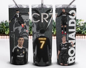 Cristiano Ronaldo Tumbler Wrap 20oz Sublimation Design PNG 20oz ,Cristiano Ronaldo CR7 Tumbler Wrap 20oz Skinny Design (Digital Download)