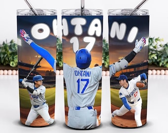 Shohei Ohtani Tumbler Sublimation Design PNG, 20oz Tumbler (Digital Download)