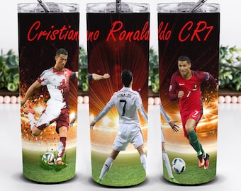 Cristiano Ronaldo CR7 Tumbler Wrap 20oz Skinny Design (Digital Download)