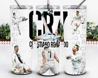 Cristiano Ronaldo Tumbler Wrap 20oz Sublimation Design PNG(Digital file Download)