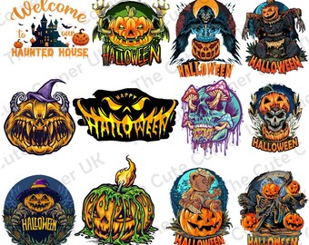 Horror Halloween PNG Bundle Spooky Ghost Designs
