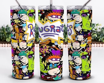 Rugrats Tumbler Design, 90s Retro Cartoon sublimation Wrap (Digital Download)