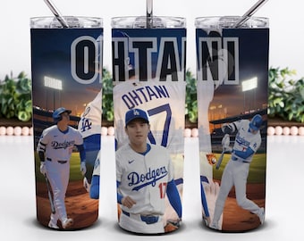 Shohei Ohtani Tumbler Design, LA Baseball Fan, Sublimation 20oz PNG file(Digital Print )