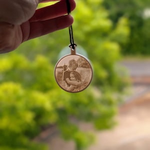 Custom Photo Lithophane Keyring, Personalised Photo Keychain, Keepsake Key ring, unique gift for family and friends